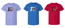 Load image into Gallery viewer, FOXES REUNION OFFICIAL T-SHIRT g-3000-Lavender-Red or Royal blue
